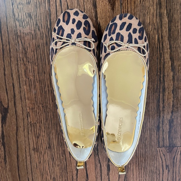 J. Crew Girls Size K3 Leopard Ballet Flats - Picture 3 of 8